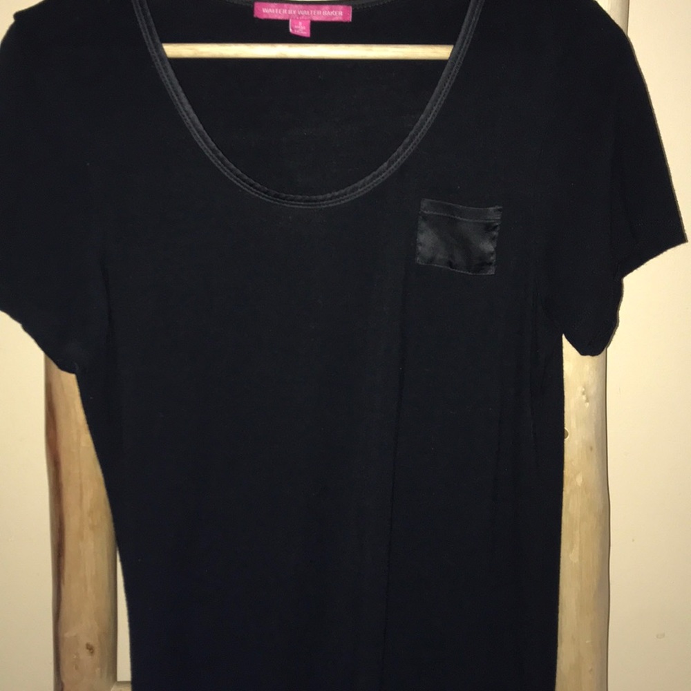 Black T-Shirt with a pocket on top left corner